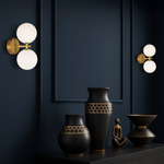 FELTON 2 LIGHT WALL LIGHT BLACK — lifestyle