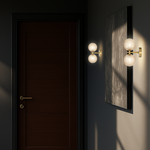 FELTON 2 LIGHT WALL LIGHT BLACK — lifestyle
