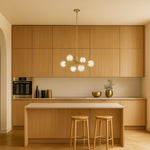 FELTON 6 LIGHT PENDANT BLACK — lifestyle