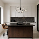 FELTON 6 LIGHT PENDANT ANTIQUE GOLD — lifestyle