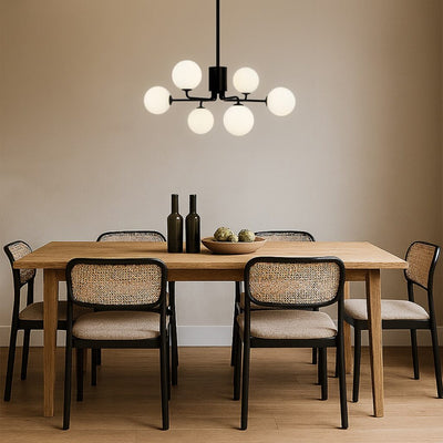 FELTON 6 LIGHT PENDANT ANTIQUE GOLD — lifestyle