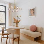 FELTON 6 LIGHT PENDANT ANTIQUE GOLD — lifestyle
