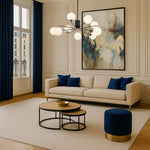 FELTON 9 LIGHT PENDANT BLACK — lifestyle