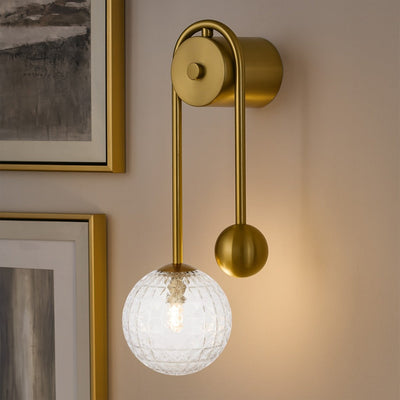 FELTON ARM WALL LIGHT BLACK — lifestyle