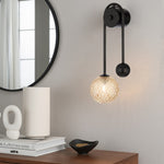 FELTON ARM WALL LIGHT BLACK — lifestyle