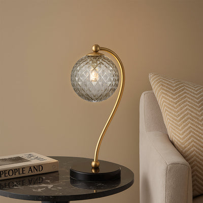FELTON TABLE LAMP BLACK MARBLE — lifestyle