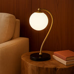 FELTON TABLE LAMP WHITE MARBLE — lifestyle