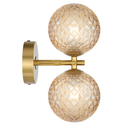 FELTON 2 LIGHT WALL LIGHT BLACK