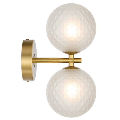 FELTON 2 LIGHT WALL LIGHT BLACK