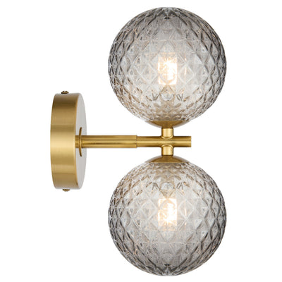 FELTON 2 LIGHT WALL LIGHT BLACK