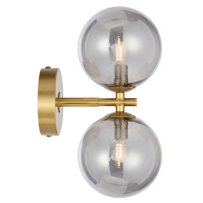 FELTON 2 LIGHT WALL LIGHT BLACK