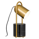 Fidel Table Lamp — Black| Antique Gold
