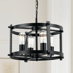 Modern 4 Light Pendant Light — lifestyle