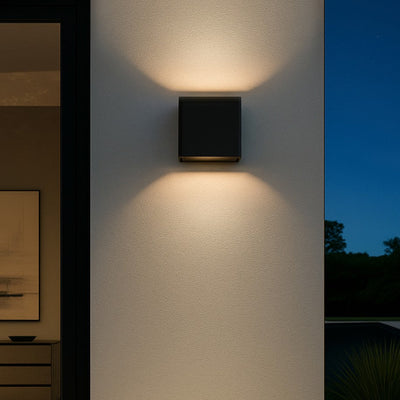 Flip LED Exterior Wall Light — lifestyle
