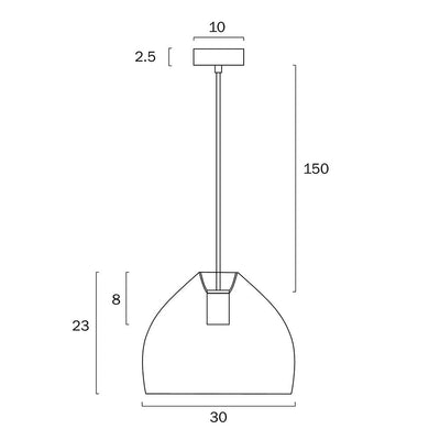 Frya 30 Pendant Light 1Lt