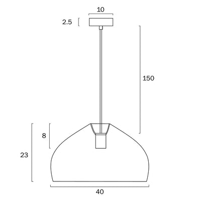 Frya 40 Pendant Light 1Lt