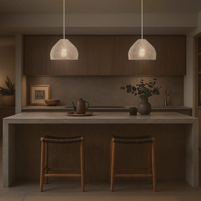 Frya Rattan Pendant Light — lifestyle