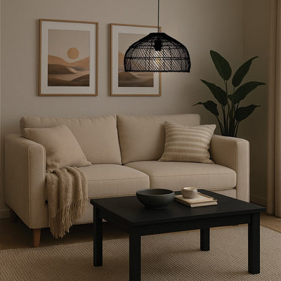 Frya Rattan Pendant Light — lifestyle