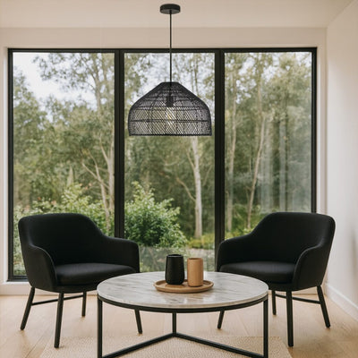 Frya Rattan Pendant Light — lifestyle