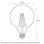 8w LED E27 G125 Globe Warm White 3000k, Cool White 4000