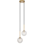 Gaston 2 Pendant Light — Clear Prism