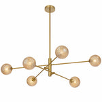Gaston 6 Pendant Light — Amber Tear