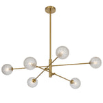 Gaston 6 Pendant Light — Clear Prism
