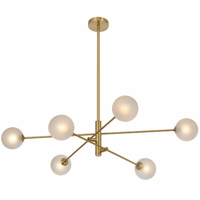 Gaston 6 Pendant Light — Frost Tear