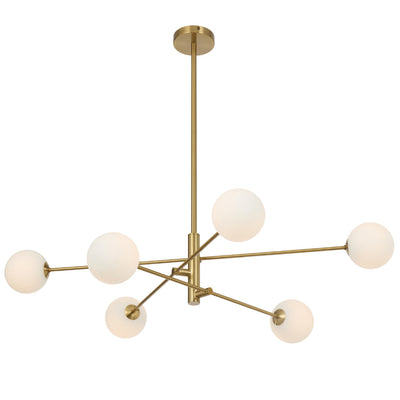 Gaston 6 Pendant Light — Opal Matt