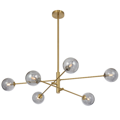 Gaston 6 Pendant Light — Smoke