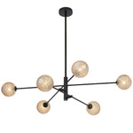 Gaston 6 Pendant Light — Amber Tear