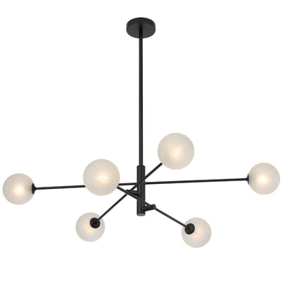 Gaston 6 Pendant Light — Frost Tear