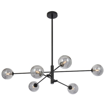 Gaston 6 Pendant Light — Smoke
