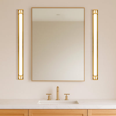 Gilson 80 LED Vanity Light in Antique Gold, Black or Chrome