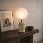 Gina Table Lamp Beige, Black