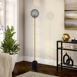 Gina Floor Lamp 1Lt in Beige, Black — lifestyle