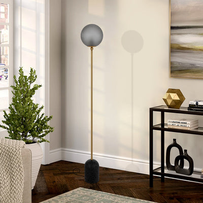 Gina Floor Lamp 1Lt in Beige, Black — lifestyle