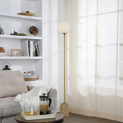 Gina Floor Lamp 1Lt in Beige, Black — lifestyle