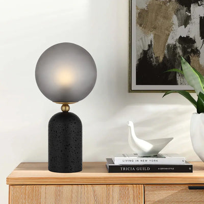 Gina Table Lamp Beige, Black