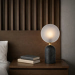Gina Table Lamp Beige, Black