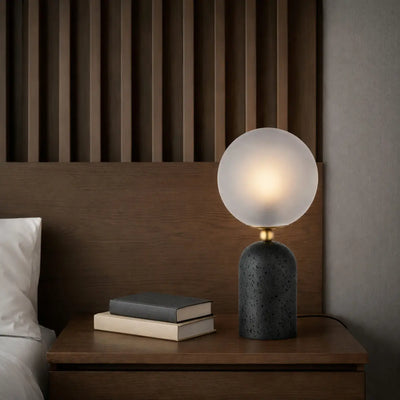 Gina Table Lamp Beige, Black