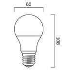 5w LED E27 A60 Globe Warm