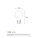 Oriel MATT OPAL FILAMENT LED A60 2700K B22