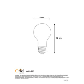 Oriel MATT OPAL FILAMENT LED A60 4000K E27