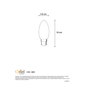 Oriel FILAMENT LED C35 4000K B22