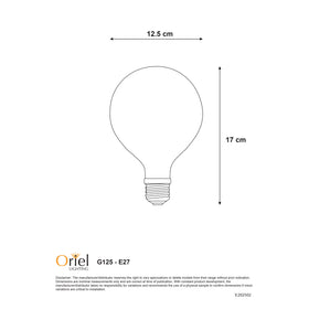 Oriel MATT OPAL FILAMENT LED G125 6W 2700K