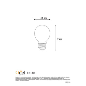 Oriel MATT OPAL FILAMENT LED G45 2700K E27