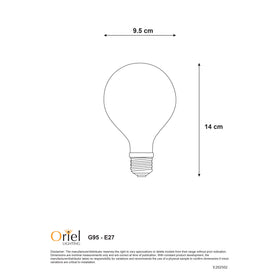 Oriel FILAMENT LED G95 4W E27