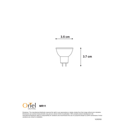 Oriel LED 12V MR11 4000K