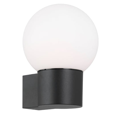 Gorem Exterior Wall Light — Black| Opal Matt
